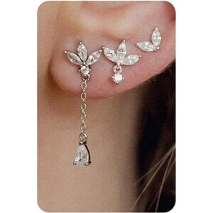 Sterling Silver Earrings for Women - Hypoallergenic Cartilage Earrings for